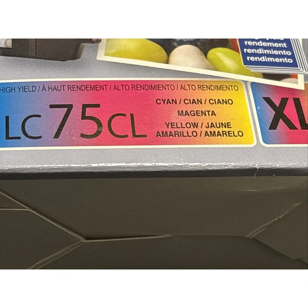 Genuine Brother LC75CL XL Color Ink 3-Pack OEM Sealed Expired 10/2013 LC753PKS